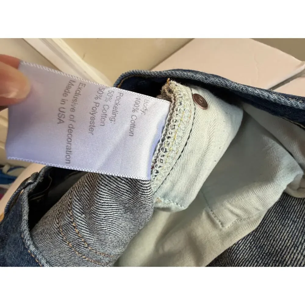 Flint and Tinder Selvedge Straight Fit Jeans Dark Wash Made in USA 38x34 Utility